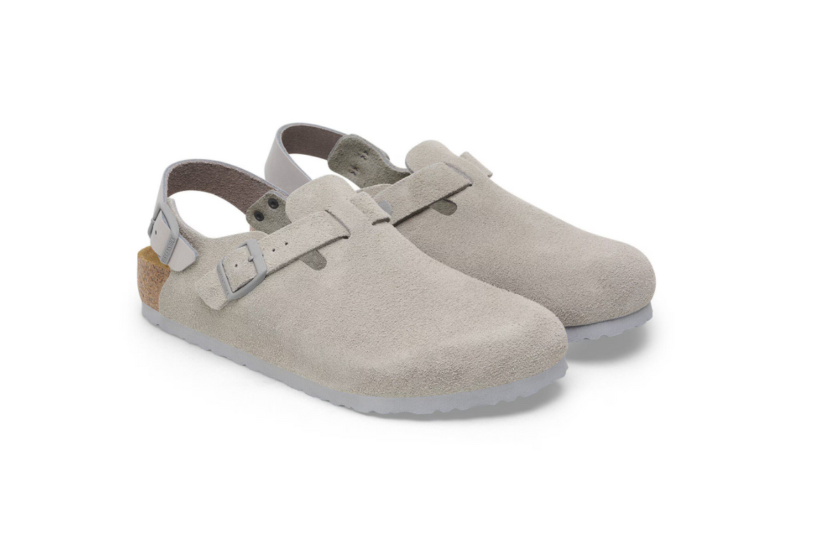 Birkenstock Tokio Suede Leather Stone Coin Regular