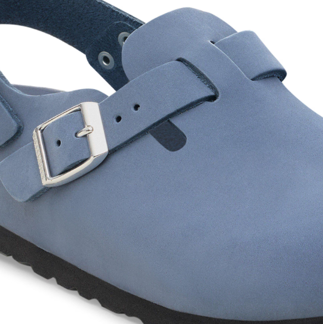 Birkenstock Tokio Nubuck Leather Stone Blue Narrow
