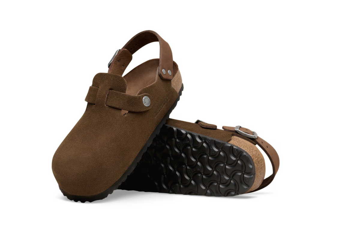Birkenstock Tokio Suede Leather Carafe Clog Narrow
