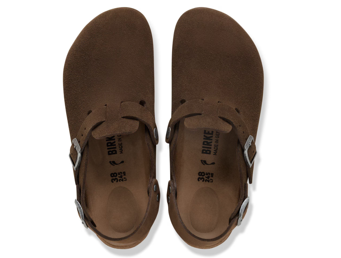 Birkenstock Tokio Suede Leather Carafe Clog Narrow