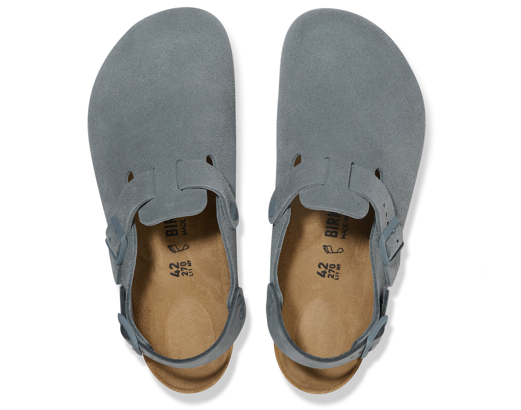 Birkenstock Tokio Suede Leather Basalt Gray Narrow