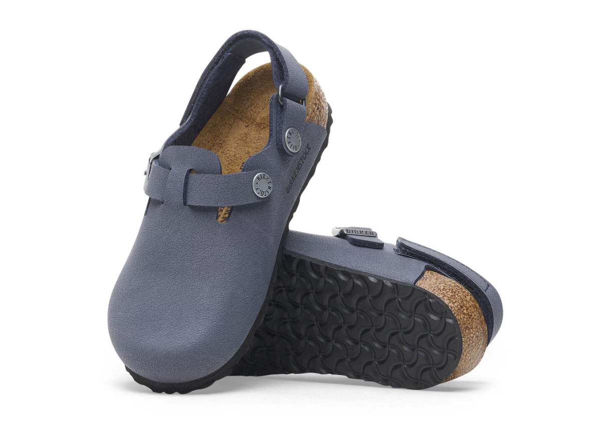 Birkenstock Tokio Kids Birko-Flor Nubuck - Navy, Narrow