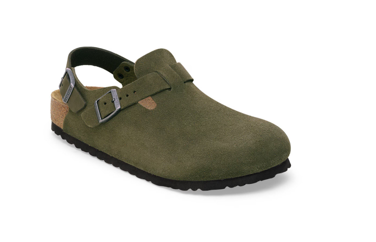 Birkenstock Tokio Suede Leather Clog - Thyme, Regular