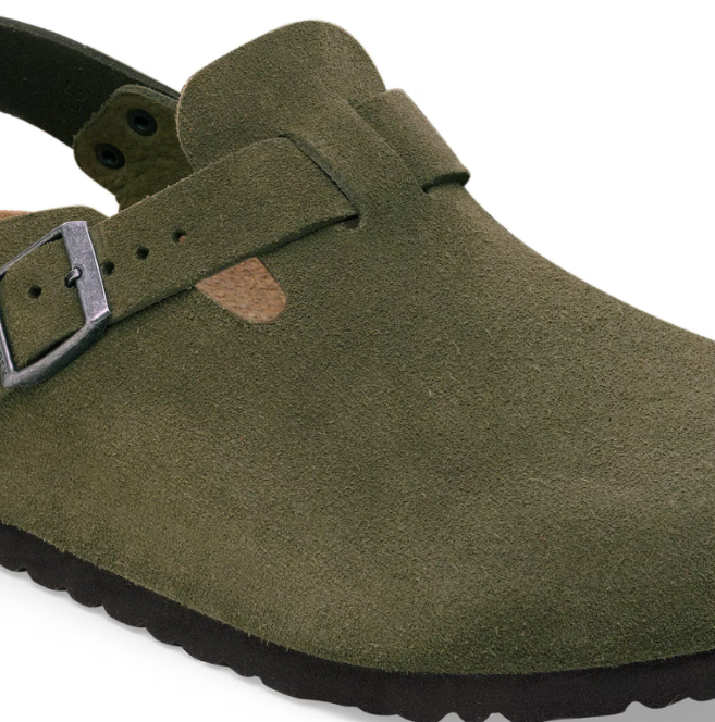 Birkenstock Tokio Suede Leather Clog - Thyme, Regular