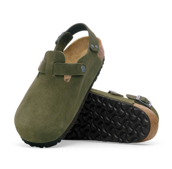 Birkenstock Tokio VL Suede Clog Thyme Narrow