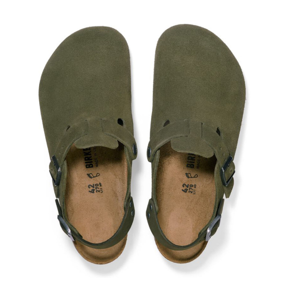 Birkenstock Tokio VL Suede Clog Thyme Narrow