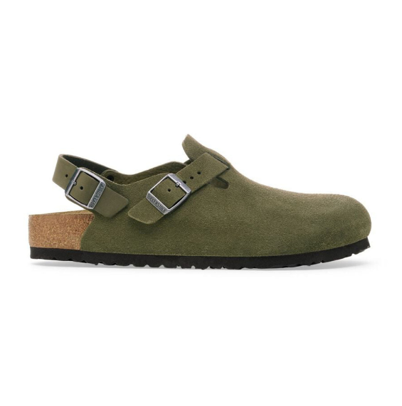 Birkenstock Tokio VL Suede Clog Thyme Narrow