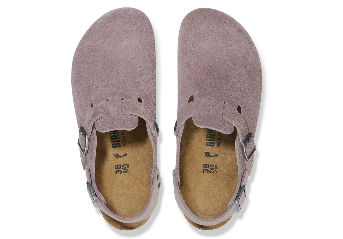 Birkenstock Tokio Suede Leather Faded Purple Regular
