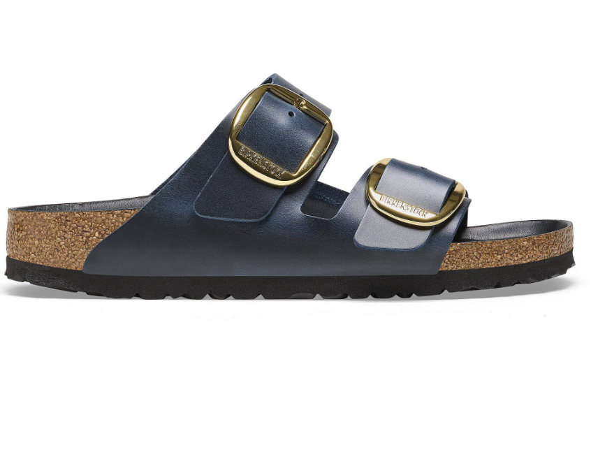 Birkenstock Arizona Big Buckle Oiled Leather Sandals - Blue Regular