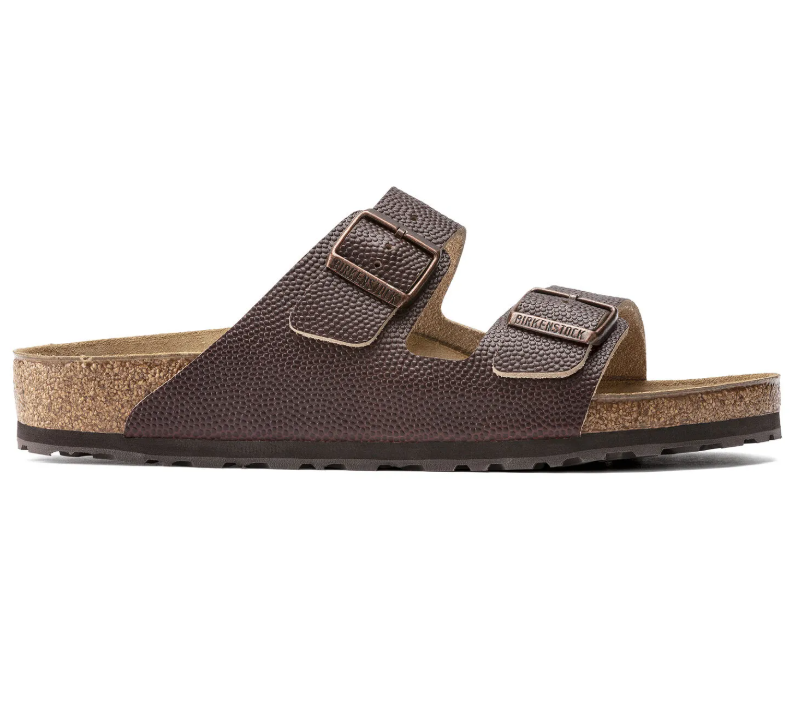 Birkenstock Arizona Horween Embossed Leather Sandals - Roast - Regular