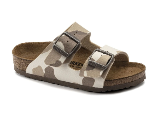 Birkenstock Arizona Kids Birko-Flor Sandals - Camo Almond - Narrow