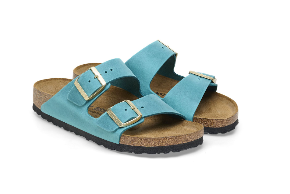 Birkenstock Arizona Oiled Leather Sandals - Biscay Bay - Narrow