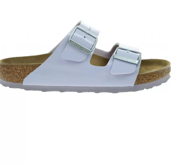 Birkenstock Arizona Birko-Flor Patent Sandals - Purple Fog - Regular