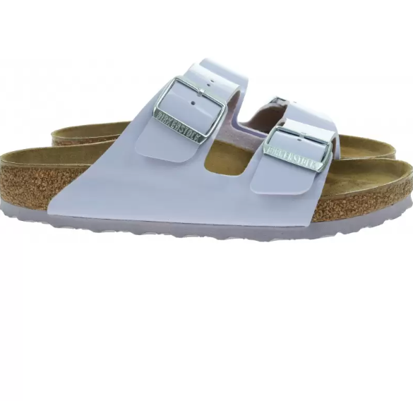 Birkenstock Arizona Birko-Flor Patent Sandals - Purple Fog - Regular
