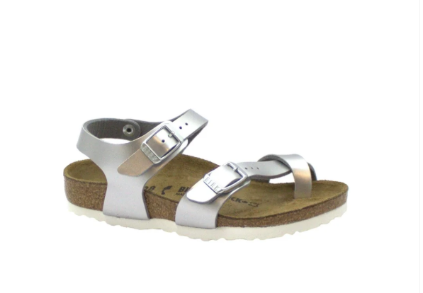 Birkenstock Taormina Kids Electric Metallic Silver Width