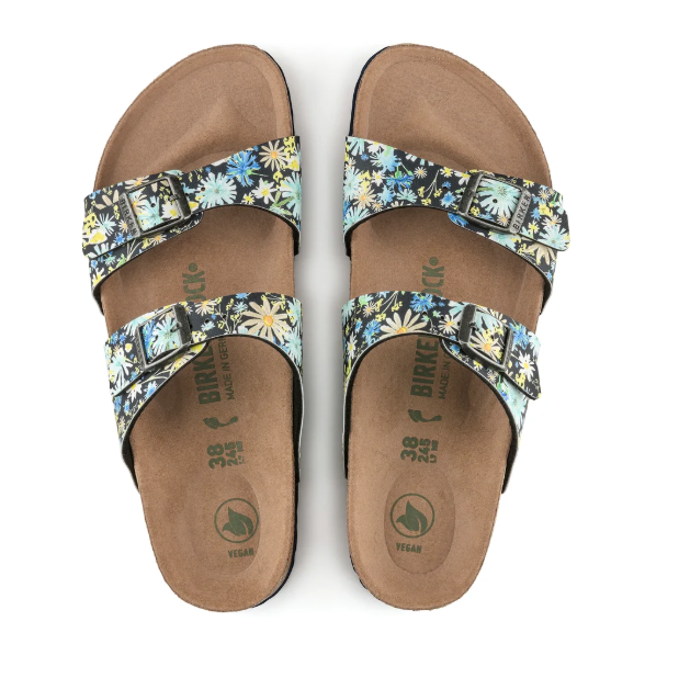 Birkenstock Sydney Vegan Birko-Flor Summer Floral Blue Regular