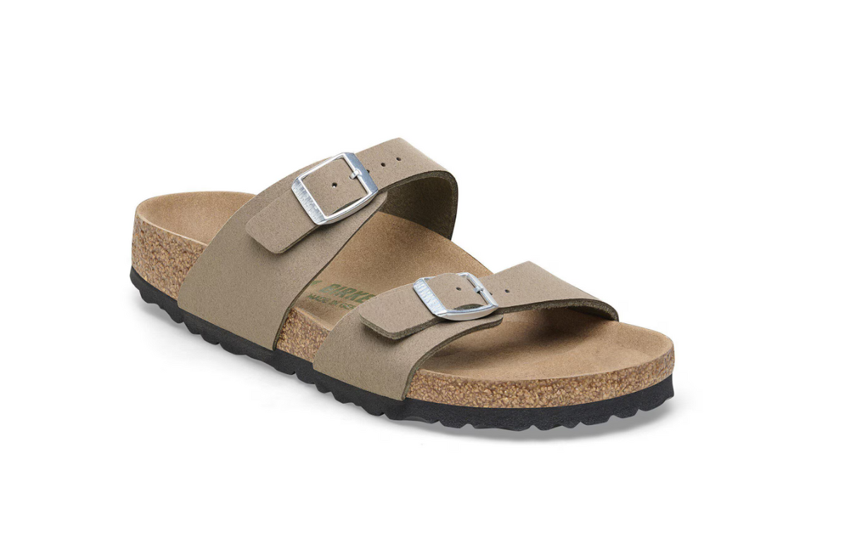 Birkenstock Sydney Vegan Synthetics Gray Taupe Regular