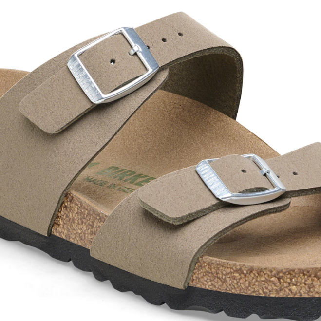Birkenstock Sydney Vegan Synthetics Gray Taupe Regular