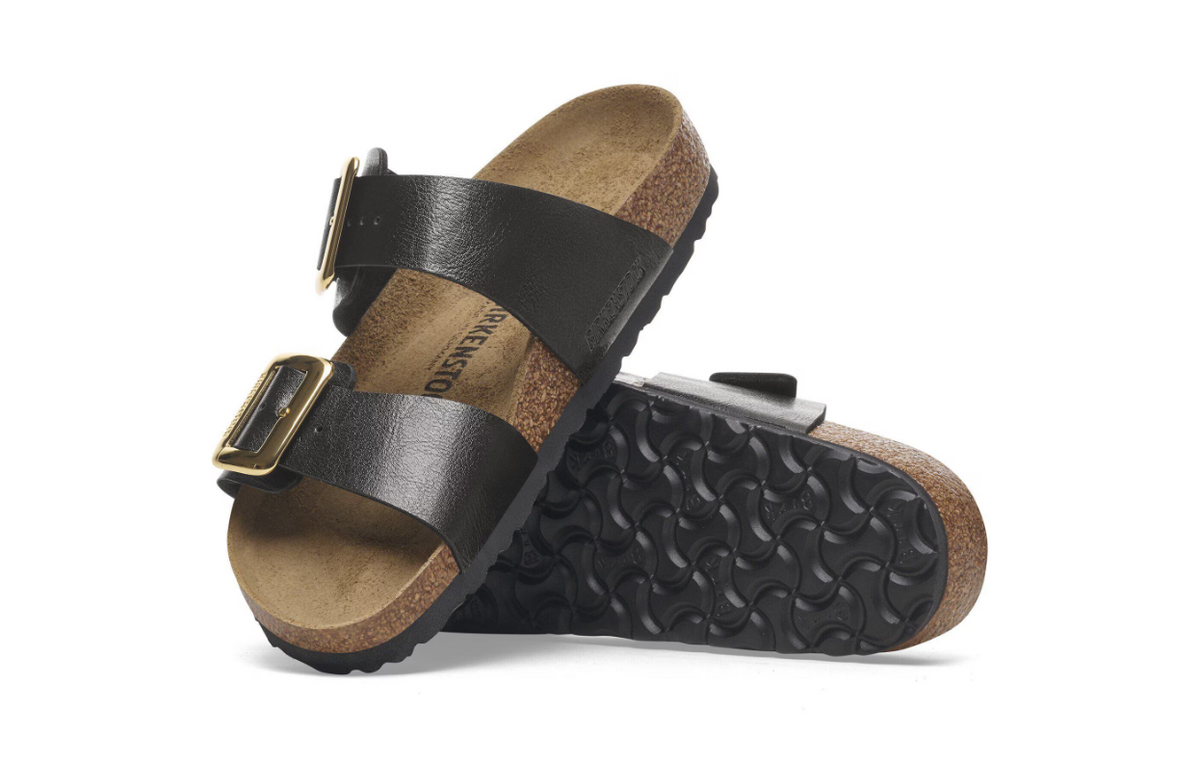 Birkenstock Sydney Cushion Buckle Birko-Flor Graceful Licorice Regular
