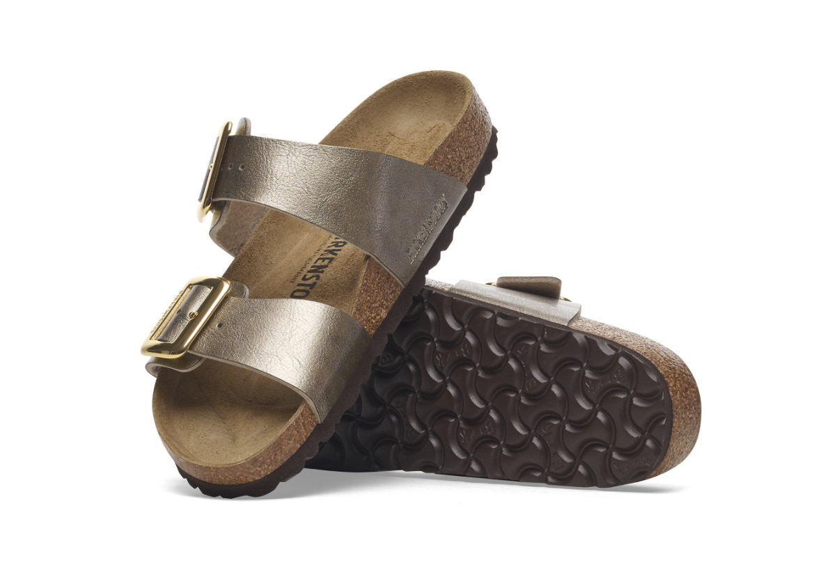 Birkenstock Sydney Cushion Buckle Birko-Flor Graceful -Taupe, Regular