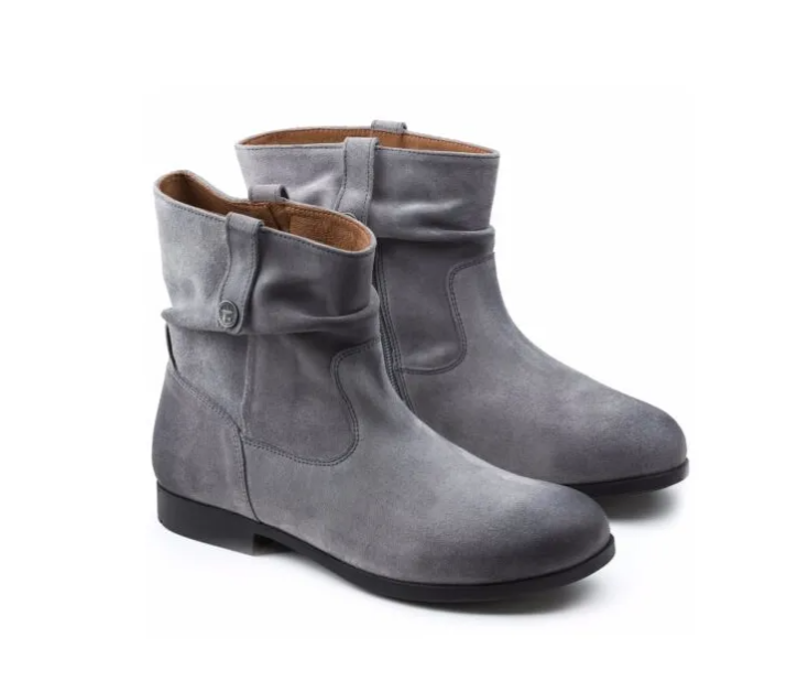 Birkenstock Sarnia Suede Women's Ankle Boots Gray Regular