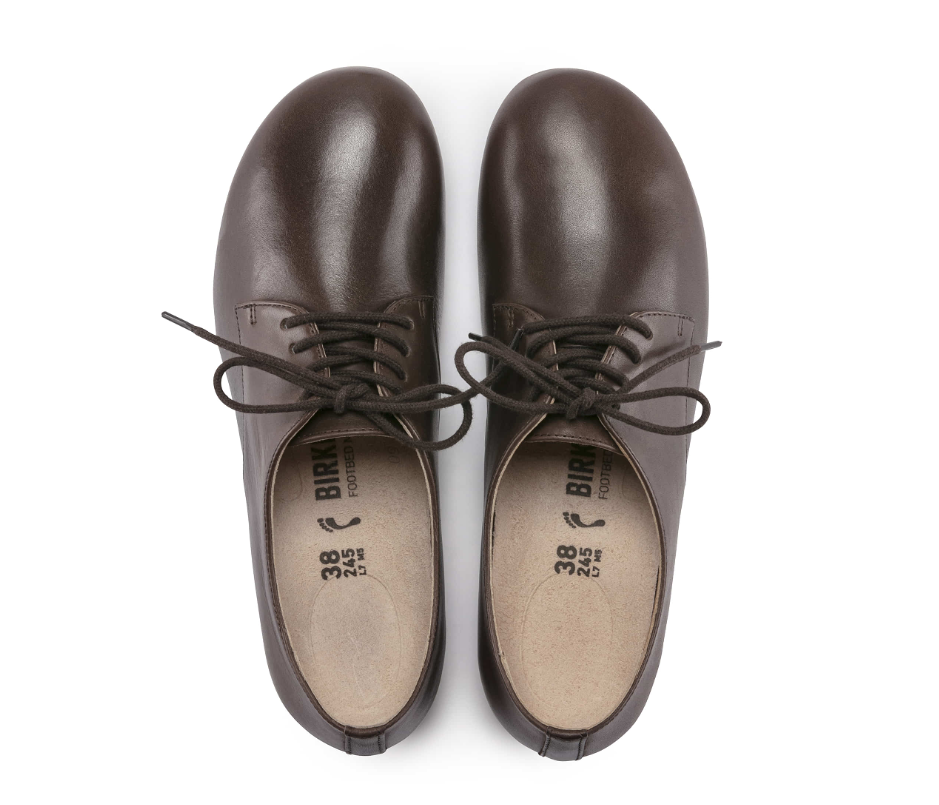 Birkenstock Saunders Natural Leather Brown Narrow