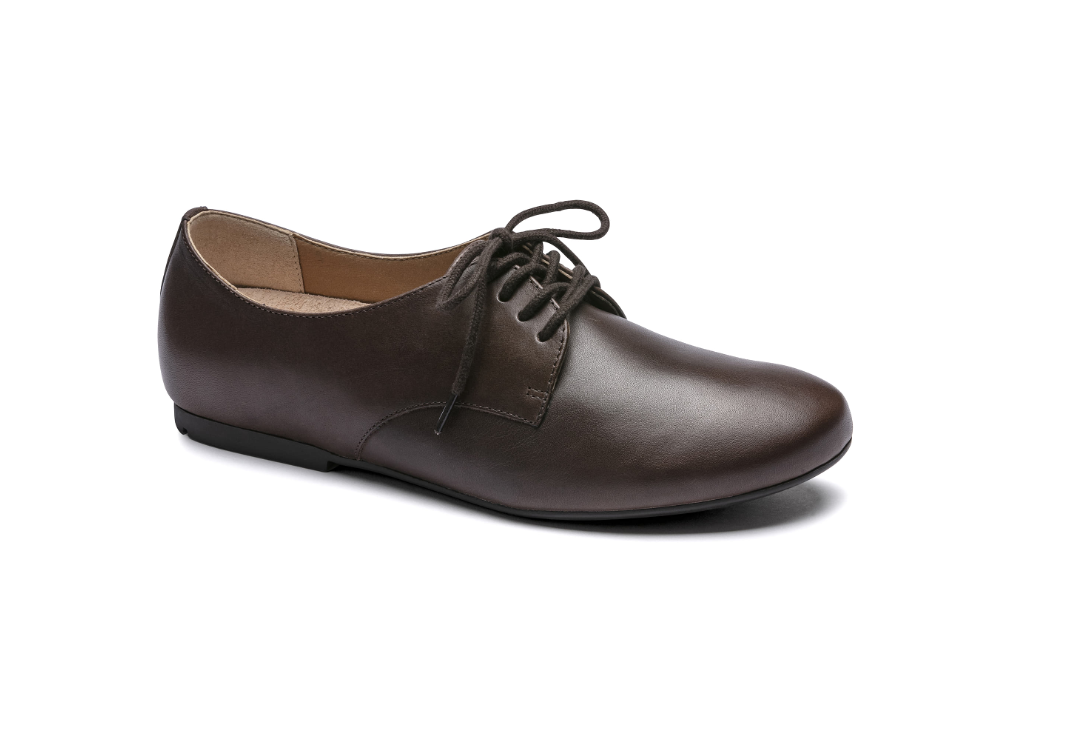 Birkenstock Saunders Natural Leather Brown Narrow