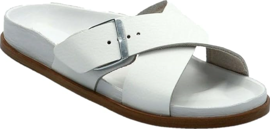 Birkenstock Siena Premium Natural Leather Sandals White Narrow