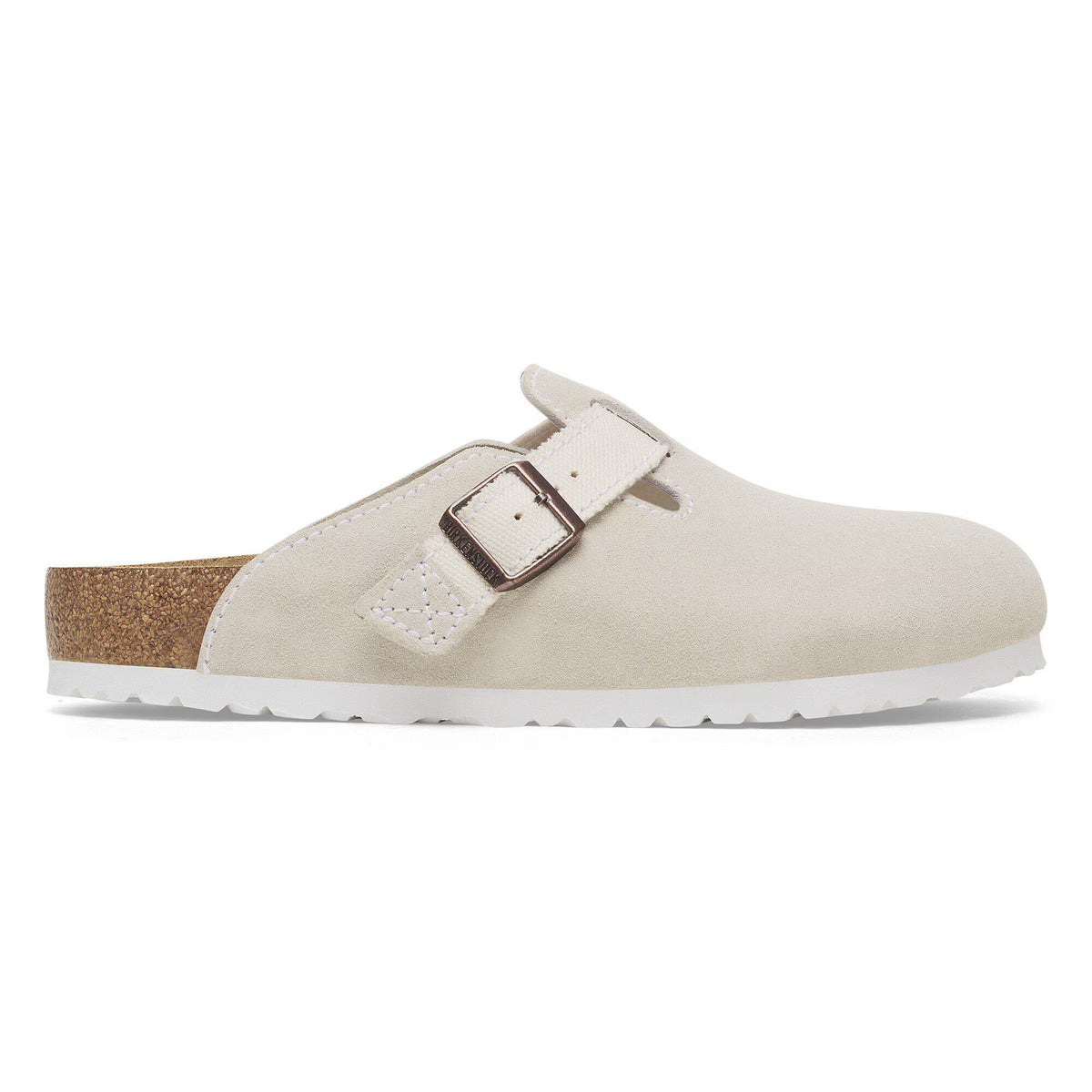 Birkenstock Boston Mix Mixed Leather Clogs - Eggshell, Regular