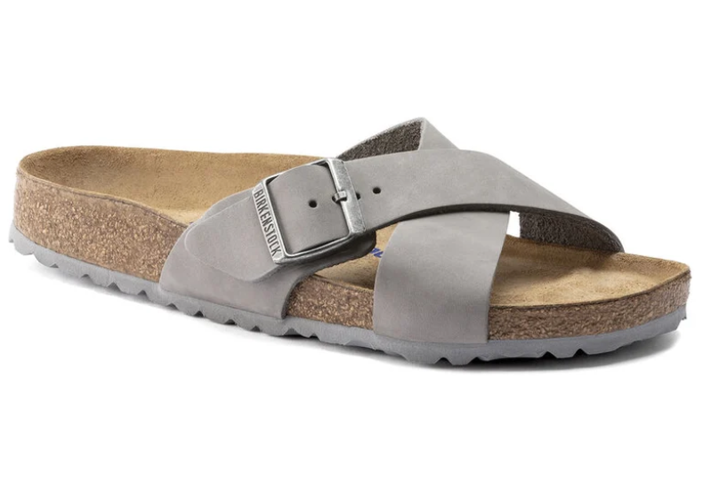 Birkenstock Siena Soft Footbed Nubuck Leather Dove Gray Narrow