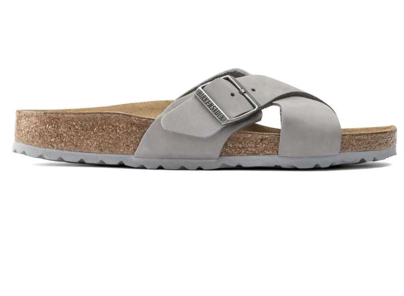 Birkenstock Siena Soft Footbed Nubuck Leather Dove Gray Narrow