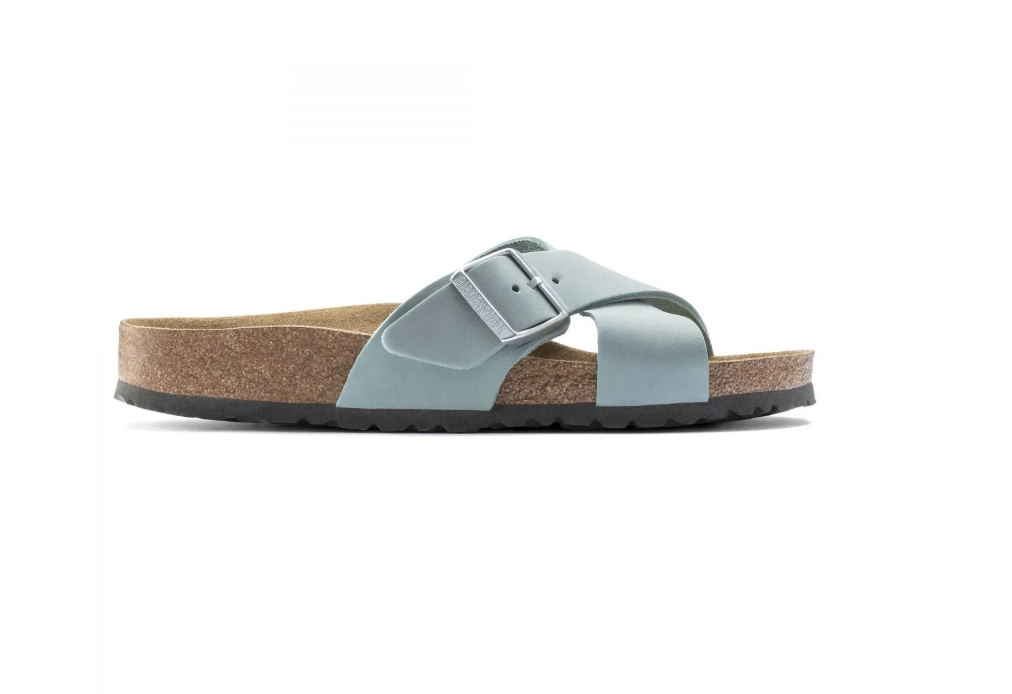 Birkenstock Siena Soft Footbed Nubuck Faded Aqua Narrow