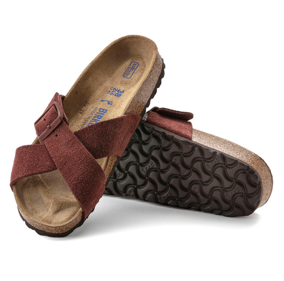 Birkenstock Siena Soft Footbed Suede Leather Chocolate Narrow
