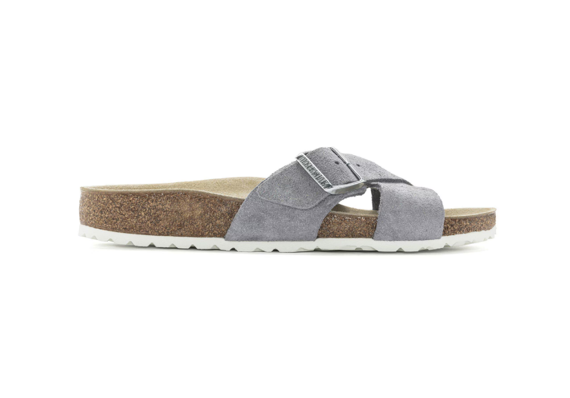Birkenstock Siena Suede Leather Purple Fog Sandals Narrow