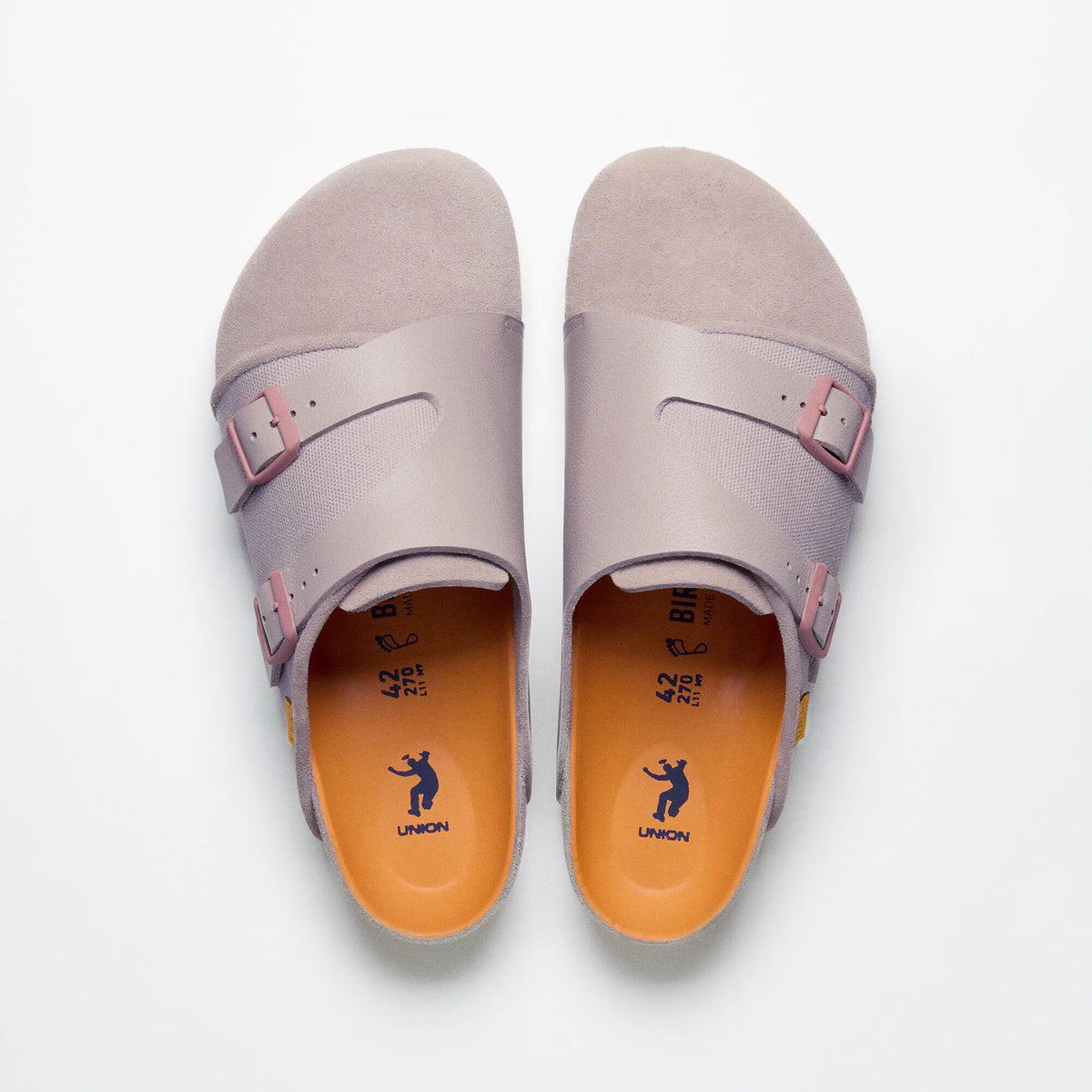 Birkenstock Bimshire Union Natural Leather Shoes - Shadow Gray - Regular