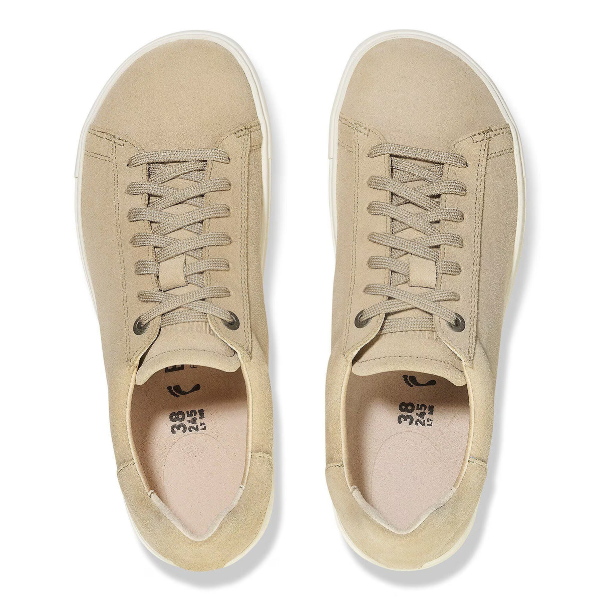 Birkenstock Bend Low Suede Leather Shoes - Sandcastle, Narrow