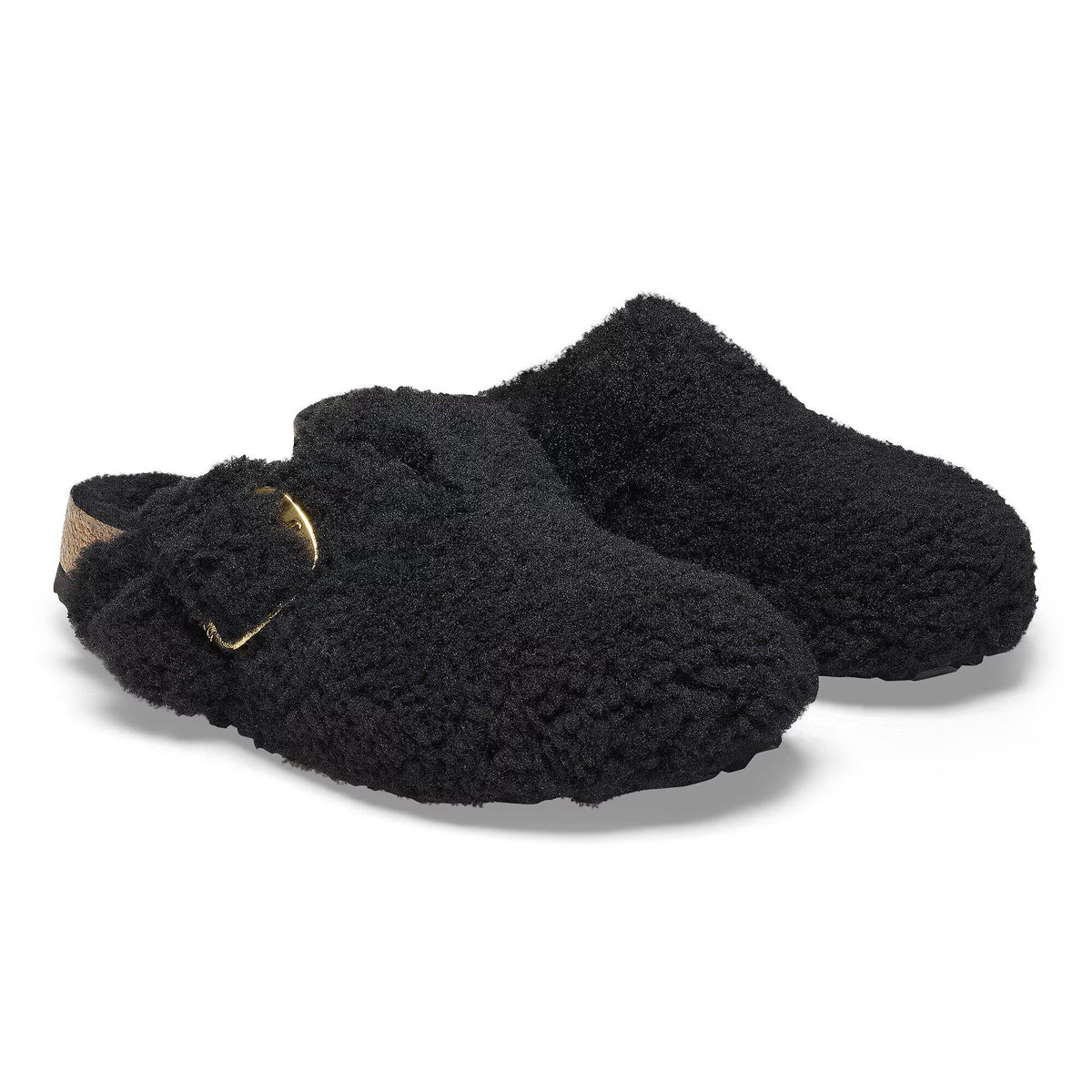 Birkenstock Boston Big Buckle Big Buckle Clogs - Black Gold - Narrow