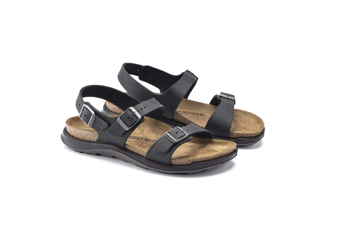 Birkenstock Sonora Women's Oiled Leather Sandals - Black Narrow