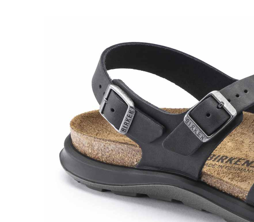 Birkenstock Sonora Women's Oiled Leather Sandals - Black Narrow