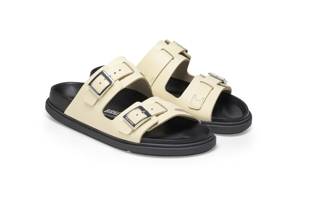 Birkenstock St Barths Natural Leather Sandals Butter Narrow