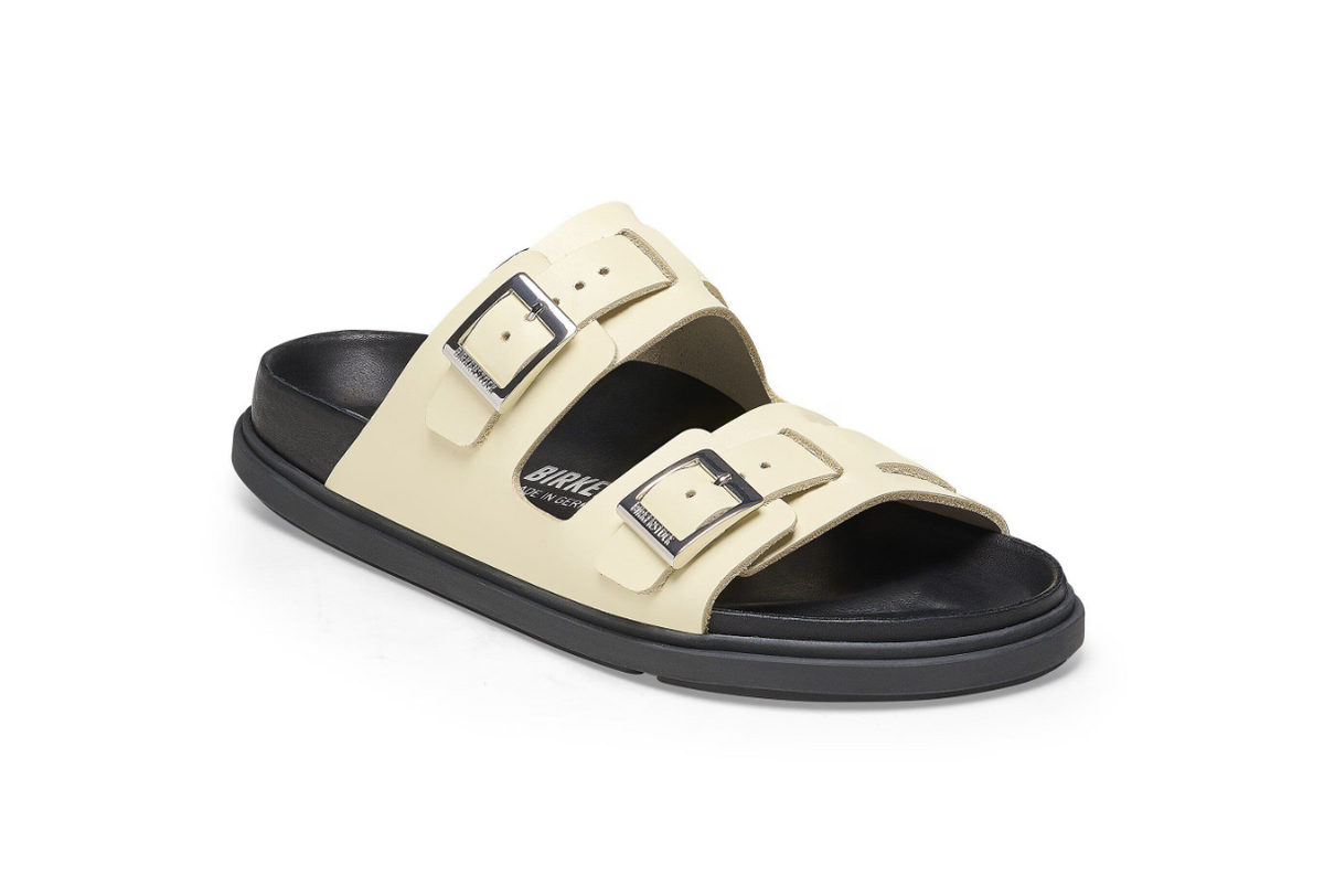Birkenstock St Barths Natural Leather Sandals Butter Narrow