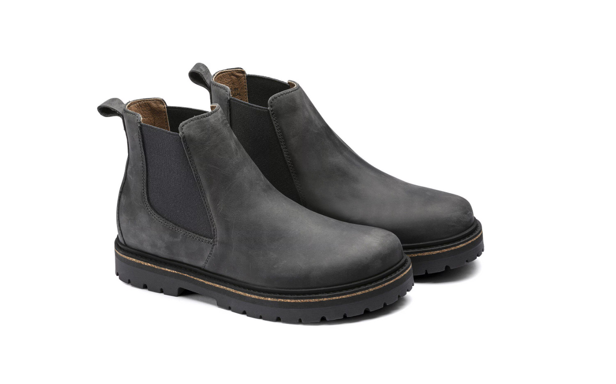 Birkenstock Stalon Nubuck Leather Boot Graphite Narrow