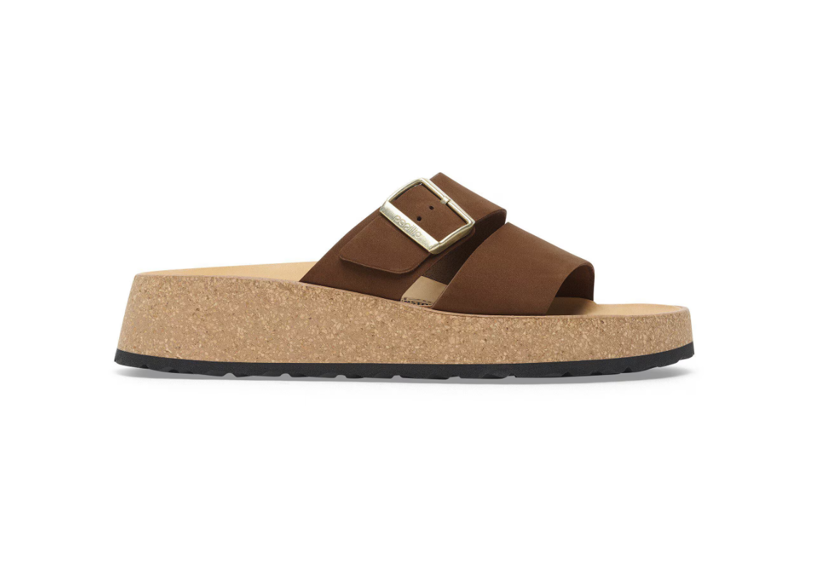 Birkenstock Papillio Almina Nubuck Leather Dark Tea Narrow