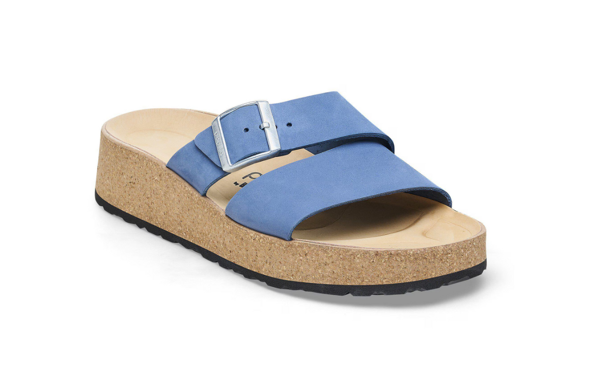 Birkenstock Papillio Almina Nubuck Leather Elemental Blue Narrow