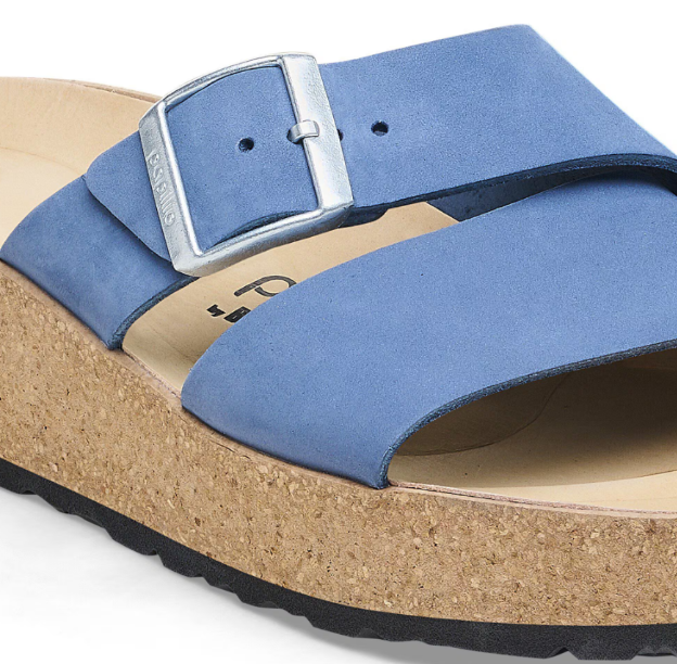 Birkenstock Papillio Almina Nubuck Leather Elemental Blue Narrow