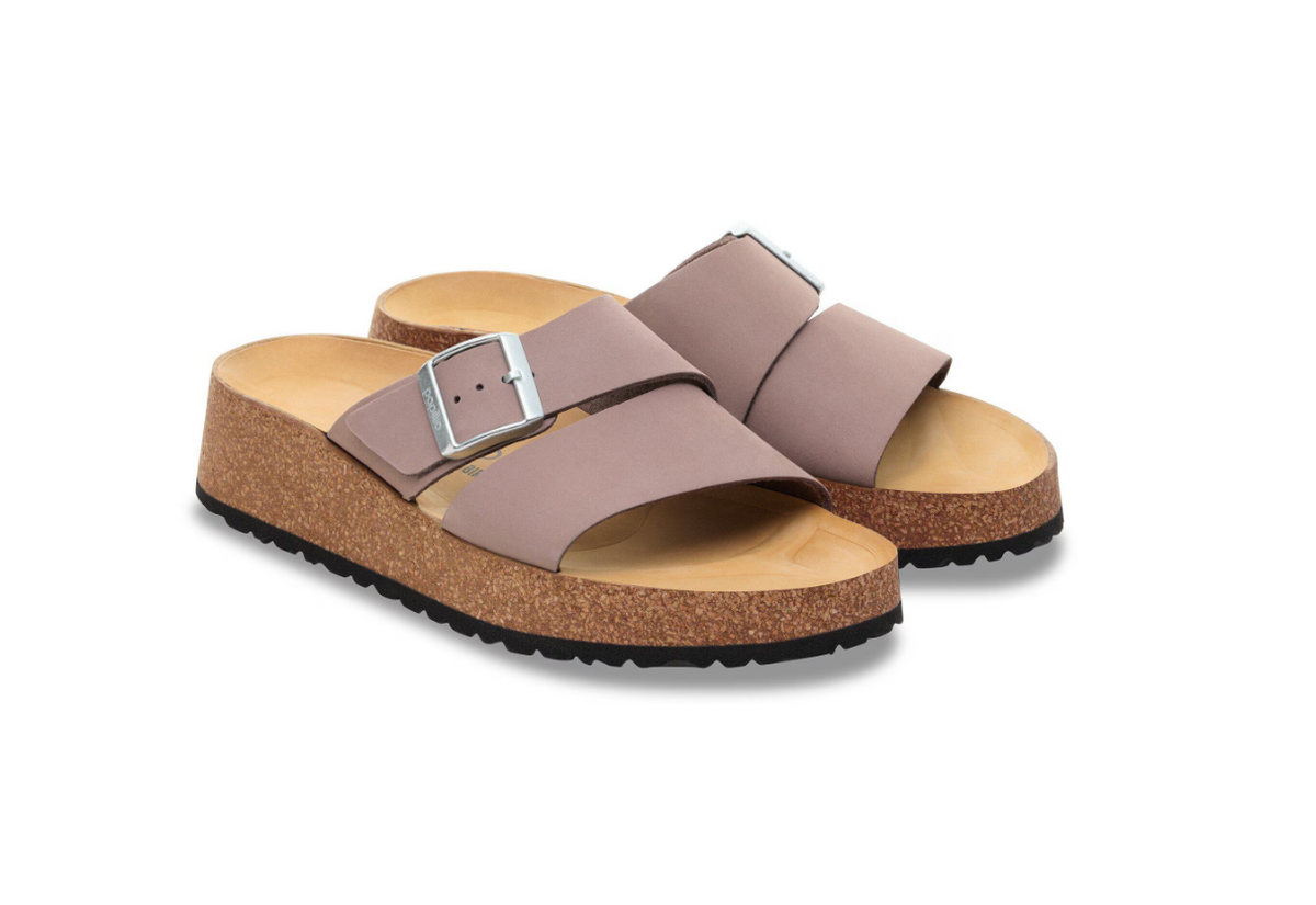 Birkenstock Papillio Almina Nubuck Leather Sandals - Faded Purple Narrow