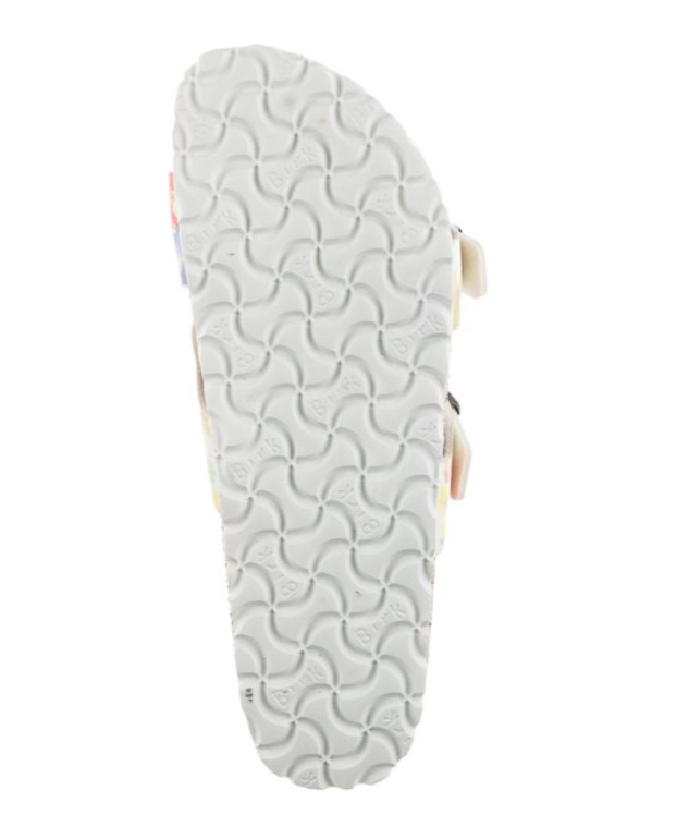Birkenstock Yao Balance Birko-Flor Super Natural Flowers White Narrow
