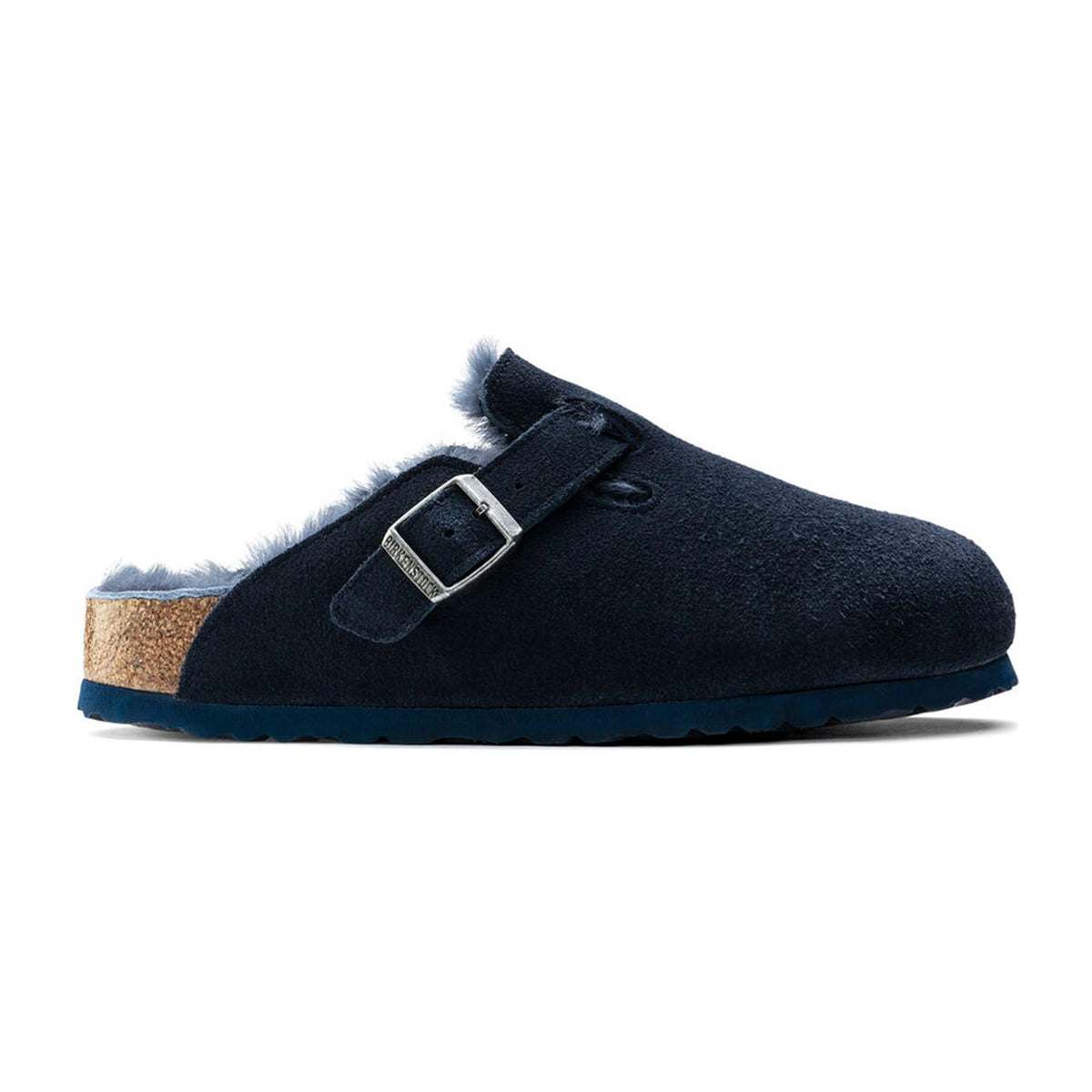 Birkenstock Boston Shearling Shearling Suede Leather Clogs - Night - Regular