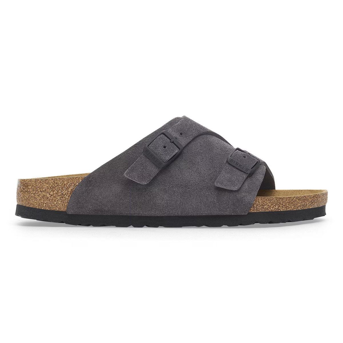 Birkenstock Zurich Suede Leather Clogs - Velvet Grey, Narrow