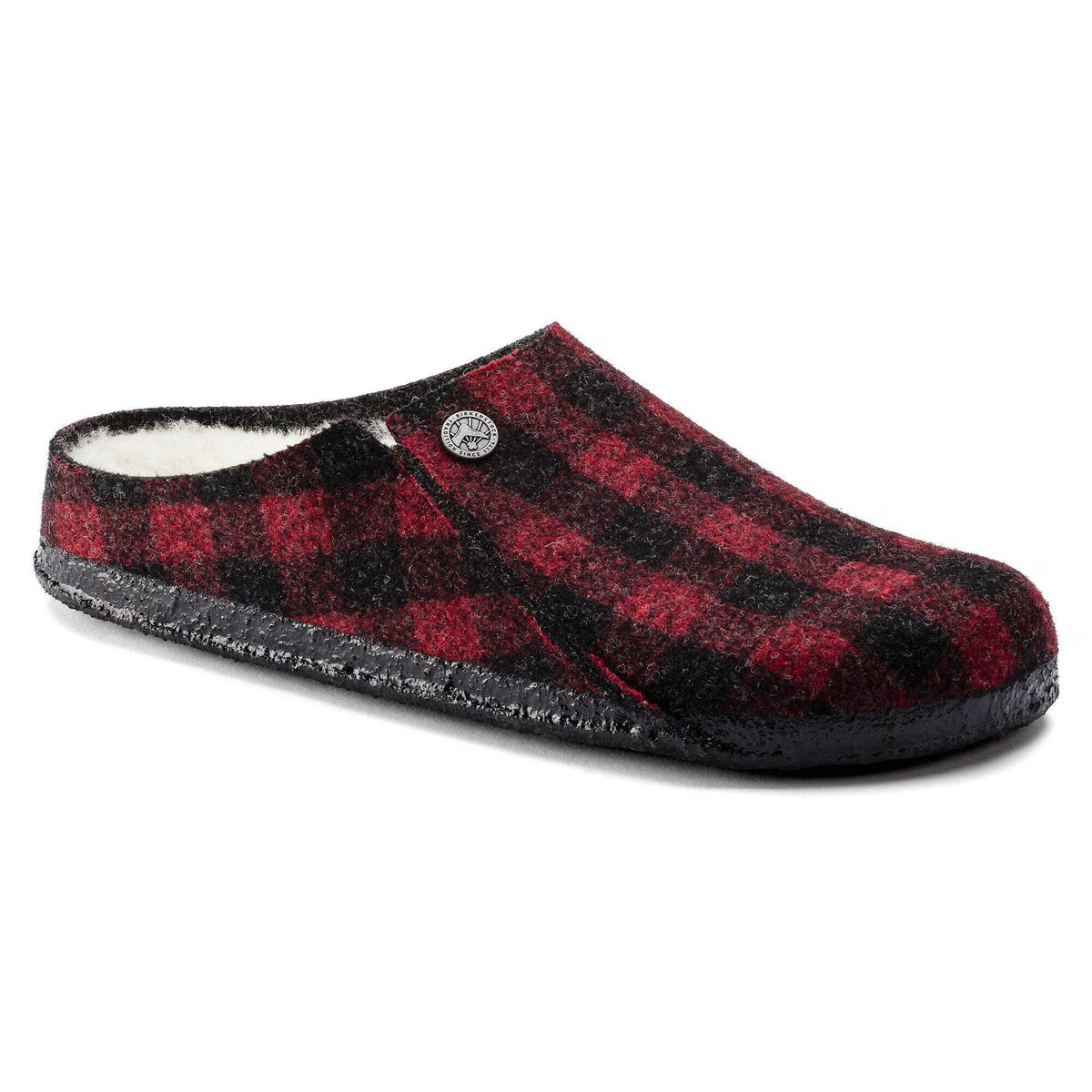 Birkenstock Zermatt Shearling Shearling Wool Felt Clogs - Red - Narrow
